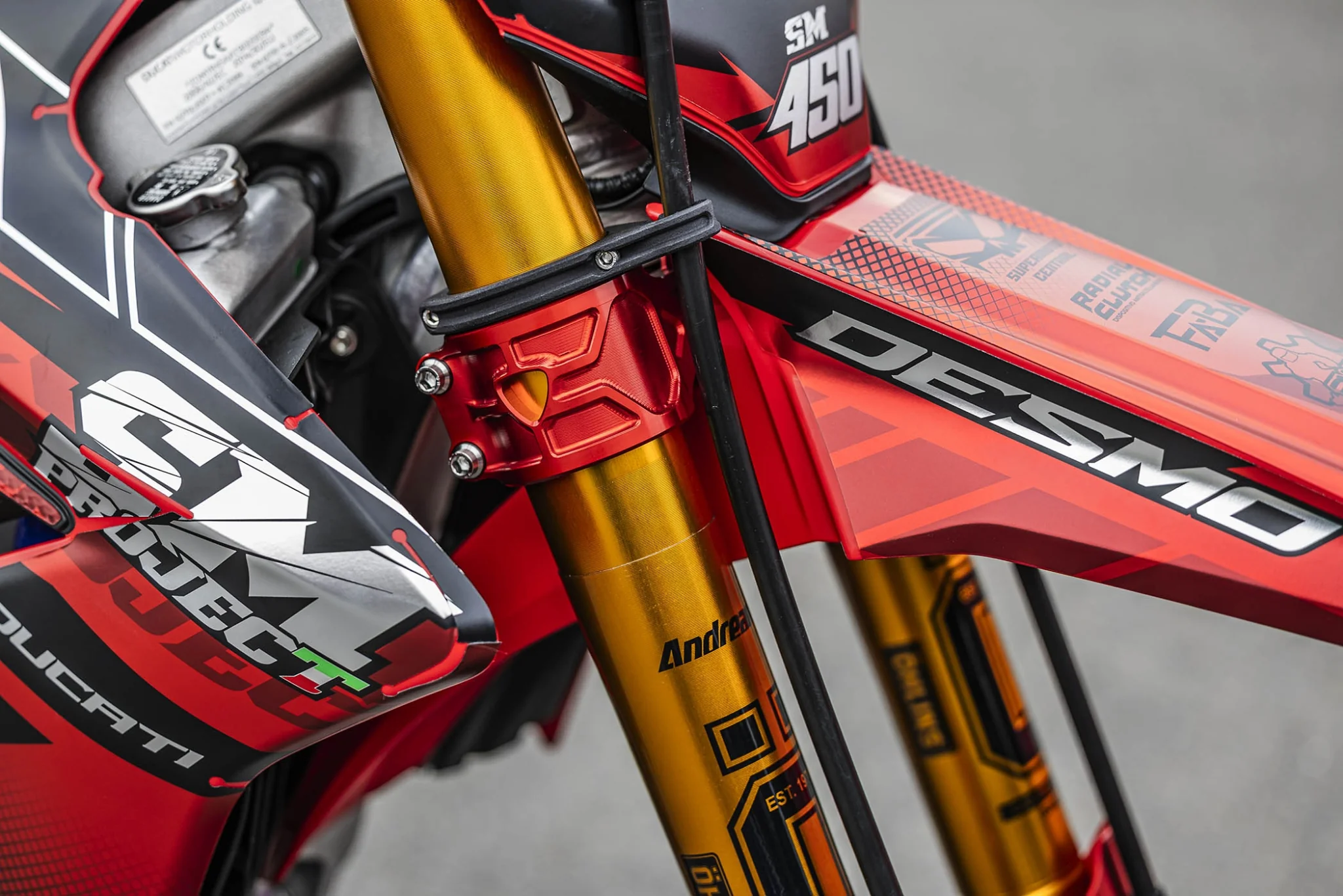 SM project: Ducati Desmo Mx 450 SM clamps - Image 2